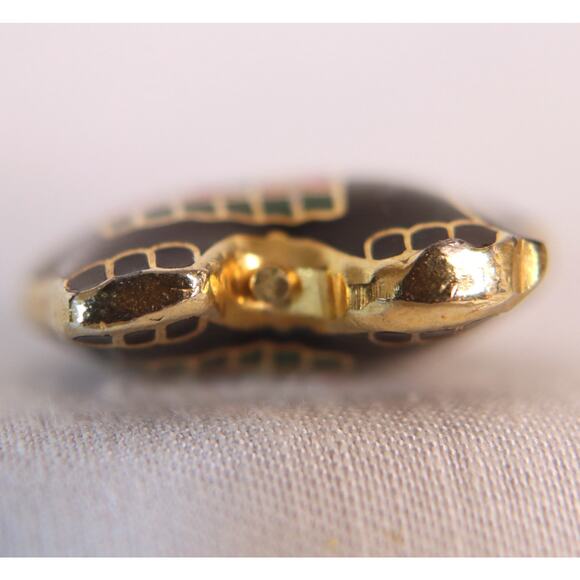 🖤Vintage Cloisonne Pendant Colorful Asian Elephant - Picture 6 of 7